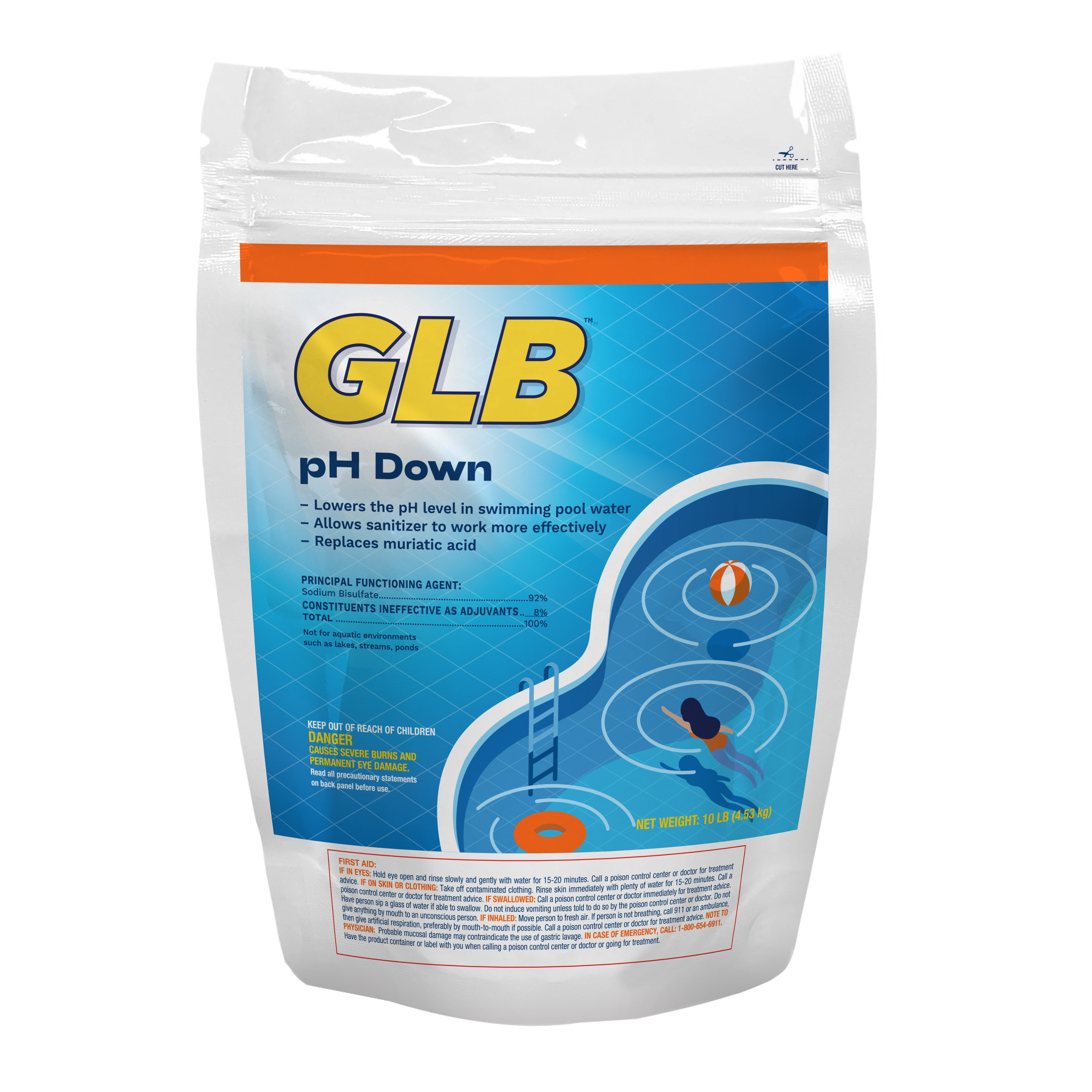 GLB pH Down front of Pack